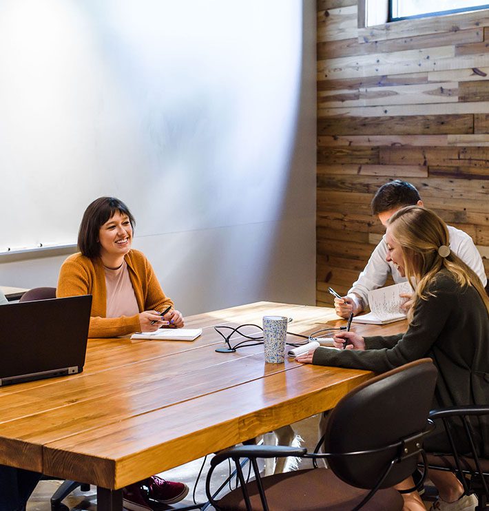 Investinet Team Meeting In Office