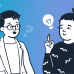 Cartoon Character Image Discussing how to Hire A Debt Collection Agency